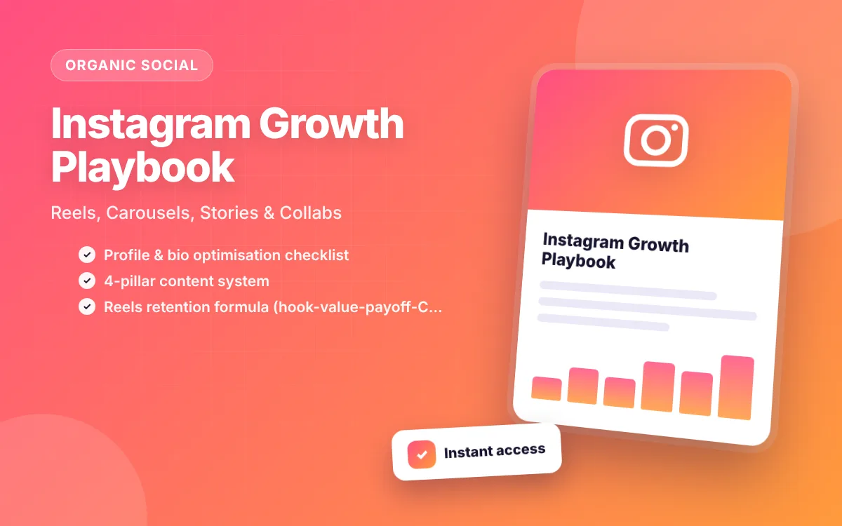 Instagram Growth Playbook: Reels, Carousels, Stories & Collabs